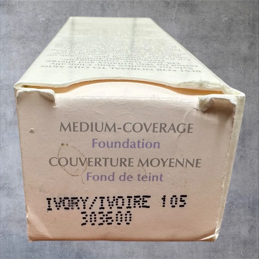 Mary‎ Kay Medium Coverage Foundation Ivory 105 303600 1oz New Gray Cap